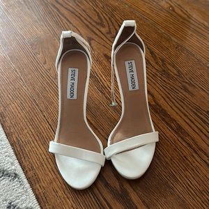 White Steve Madden heels